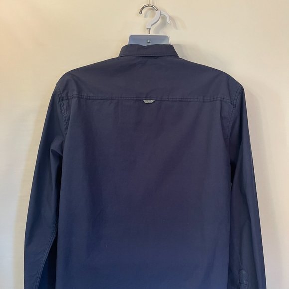 Brunswick Garments Mens Shirt Sz XL Blue Long Sleeve Classic Fit Button up Colla - Picture 9 of 16